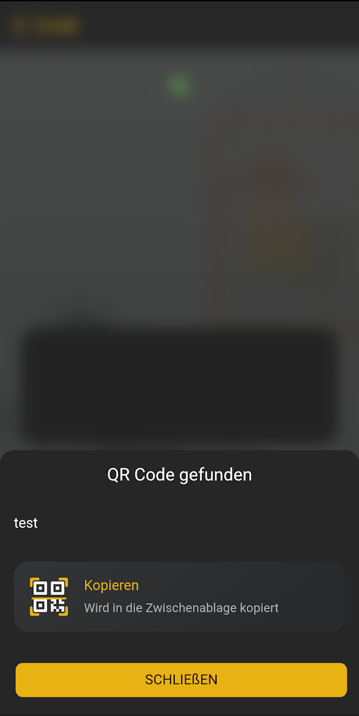 Sheetshot 2: QR Lesegerät